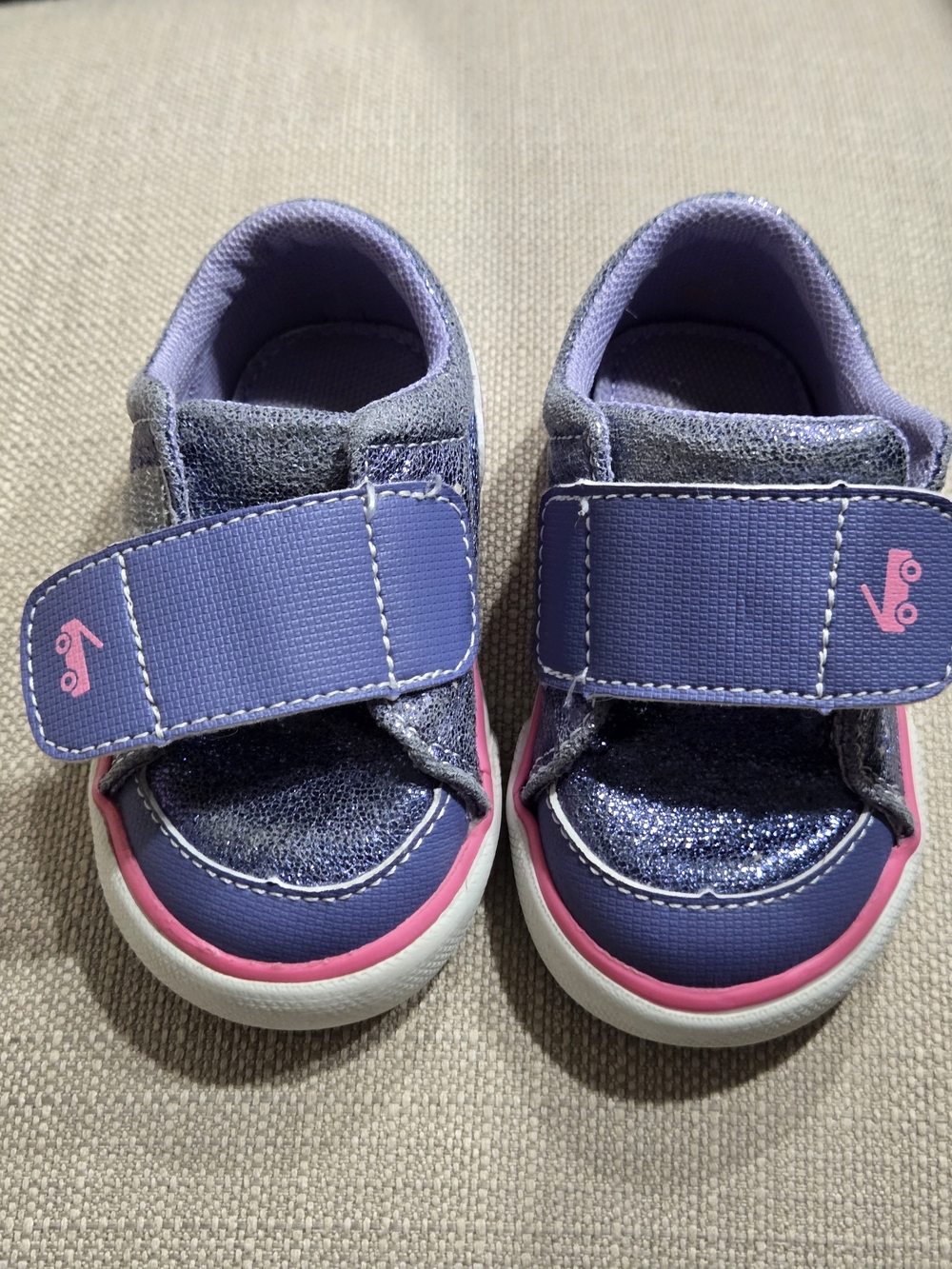 See Kai Run Toddler Velcro Sneakers in Purple and Pink
